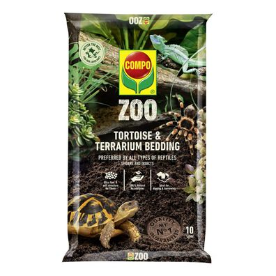 COMPO ZOO Schildkröten- & Terrarien-Substrat, 10 Liter