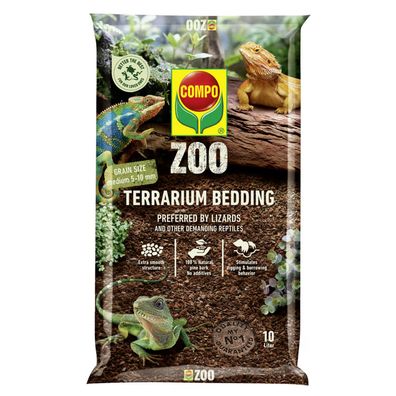 COMPO ZOO Terrarien-Substrat für adulte Tiere, 10 Liter