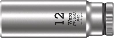 Wera 8790 HMA Deep Steckschlüsseleinsatz mit 1/4"-Antrieb, 12 x 50 mm
