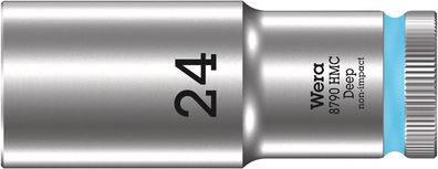 Wera 8790 HMC Deep Steckschlüsseleinsatz mit 1/2"-Antrieb, 24 x 83 mm