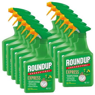 12 x ROUNDUP® Unkrautfrei Express AF, 1 Liter