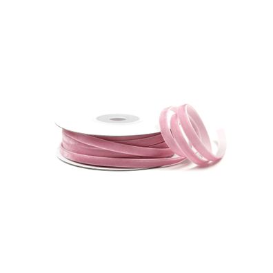 Samtband 6mm x 10m Rolle Altrosa
