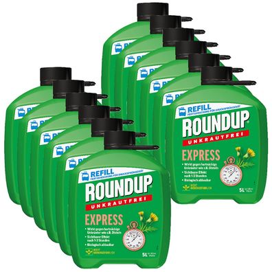 12 x ROUNDUP® Unkrautfrei Express AF Fertigmischung, 5 Liter