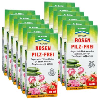 12 x DR. Stähler Boccacio® Rosen Pilz-Frei, 24 ml
