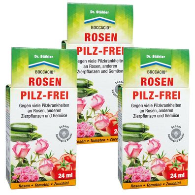 3 x DR. Stähler Boccacio® Rosen Pilz-Frei, 24 ml