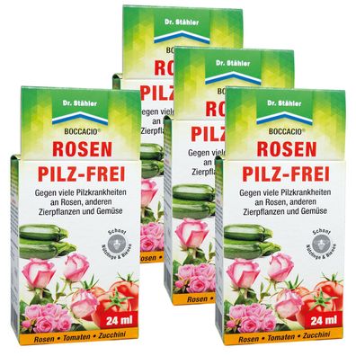 4 x DR. Stähler Boccacio® Rosen Pilz-Frei, 24 ml