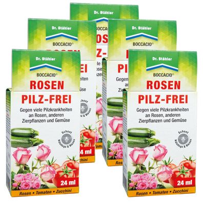 5 x DR. Stähler Boccacio® Rosen Pilz-Frei, 24 ml