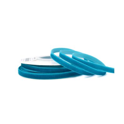 Samtband 6mm x 10m Rolle Türkis