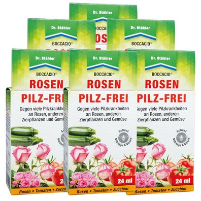 6 x DR. Stähler Boccacio® Rosen Pilz-Frei, 24 ml