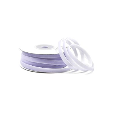 Samtband 6mm x 10m Rolle Helllila