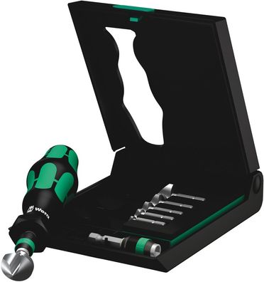 Wera 845/8 1-nutiger Kegelsenker-Satz, 8-teilig Bits Rapidaptor Schnellwechselfutter