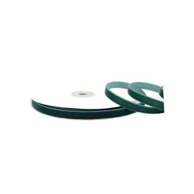 Samtband 10mm x 10m Rolle Dunkelgrün