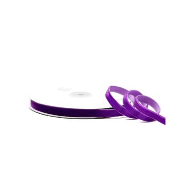 Samtband 10mm x 10m Rolle Lila