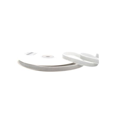 Samtband 10mm x 10m Rolle Silber / Grau