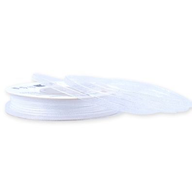 Organzaband 3mm x 50m Rolle Weiß