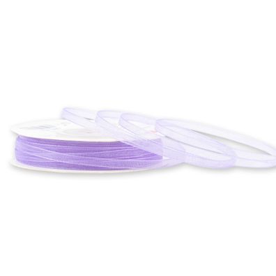 Organzaband 3mm x 50m Rolle Flieder