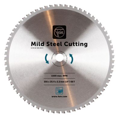 Fein Sägeblatt Baustahl Ø 355mm Z66 63502301000 für Metallkappsäge MKAS 355