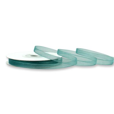 Organzaband 6mm x 25m Rolle Petrol