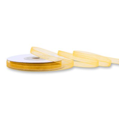 Organzaband 6mm x 25m Rolle Gold