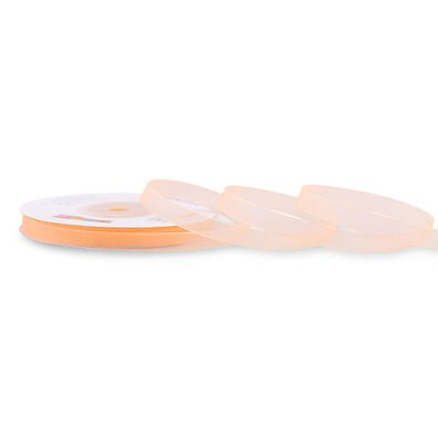 Organzaband 6mm x 25m Rolle Apricot