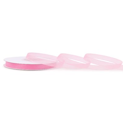 Organzaband 6mm x 25m Rolle Rosa