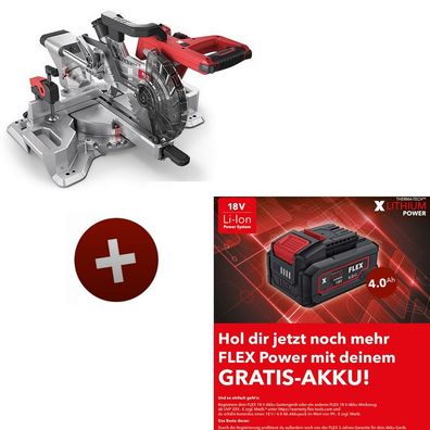 Flex Akku Kapp-Zugsäge SMS 190 18.0-EC 500631 mit Electronic Management System