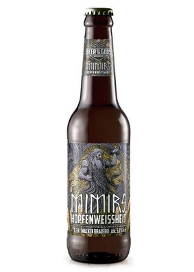 Mimirs Hopfenweissheit, 0,33l Flasche - Wacken Brauerei
