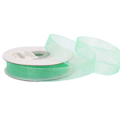 Organzaband 12mm x 25m Rolle Mint