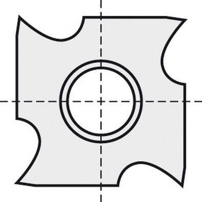 BRÜCK HW-WP 01018181 für Wendeplatten und Blanketten 18x18x1,95 mm B05 Holz