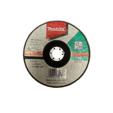 Makita Fächerschleifscheibe Ø 180mm C80F D-28151 Winkelschleifer