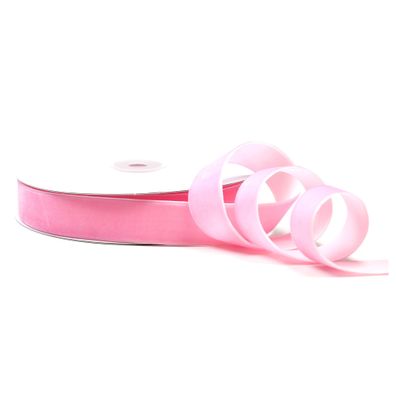 Samtband 22mm x 10m Rolle Rosa