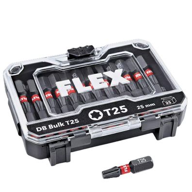 Flex Bitset Bit Bohrschrauber Schrauber Set DB Bulk T25 Torx 25 Stück 530491