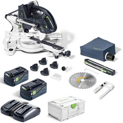 Festool Akku Kapp Zugsäge KAPEX KSC 60EB Basic + Energie Set 18V 2x5,0/TCL 6 DUO