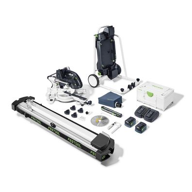 Festool Akku Kapp Zugsäge KAPEX KSC 60EB+Energie Set + Untergestell + Kappanschlag