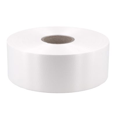 Geschenkband Ringelband 50mm x 100m Rolle Weiß