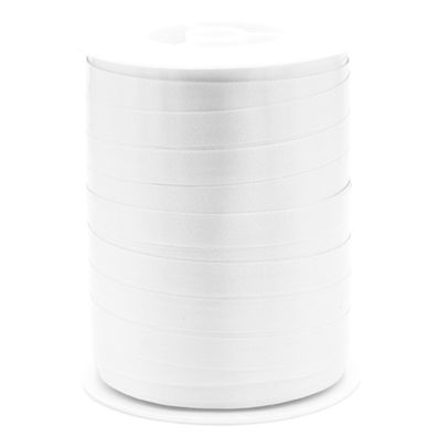 Geschenkband Ringelband 10mm x 250m Rolle Weiß
