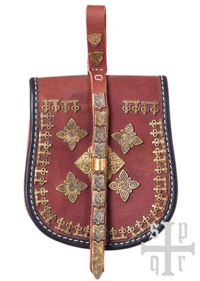 Birka Tasche, Wikinger-Gürteltasche aus Leder