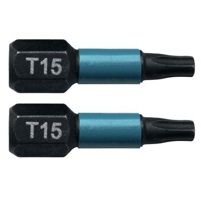 Makita Bit T15 25 mm Schrauben Befestigen 2 Stück Impact Black B-63666
