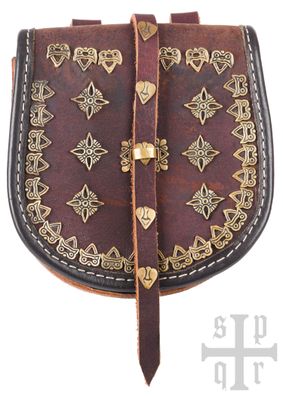 Tarsoly Tasche, Wikinger-Gürteltasche aus Leder