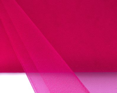 TÜLL Stoff 10m x 150cm Fuchsia / Pink