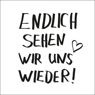 Servietten Papier 33x33cm 3-lagig mit Schriftzug Wiedersehen 20 Stück