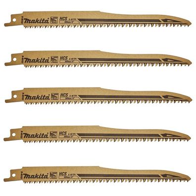 Makita Reciproblatt Sägeblatt HCS 203/6 10Z 5 Stück B-05153