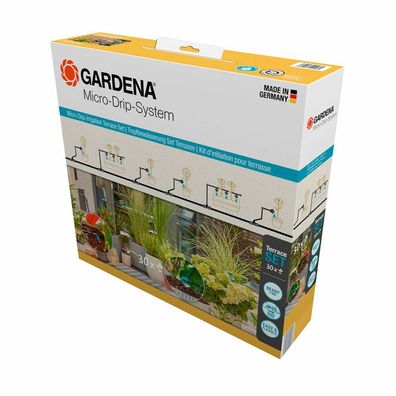 Gardena MDS Tropfbewässerung Set Terrasse (30 Pflanzen)