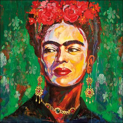 Servietten Papier 33x33cm 3-lagig mit Frauenportrait Motiv 20 Stk