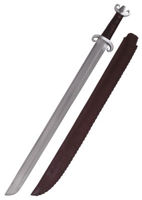 Wikinger-Langsax, Peterson Typ G, mit Lederscheide