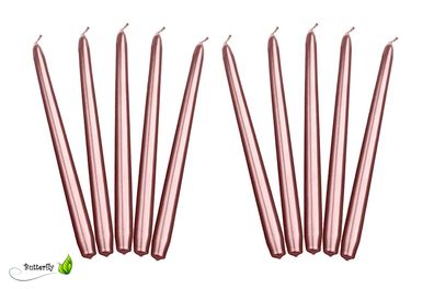 Spitzkerzen 24cm rosegold 10 Stück