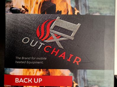 Outchair Back Up, beheitzter Outdoor-Sitz, Karton geöffnet