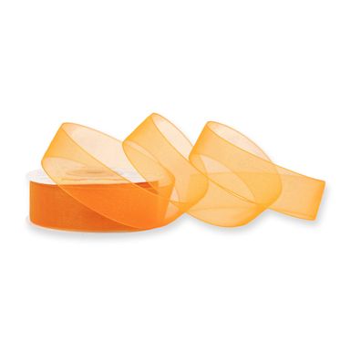 Organzaband 25mm x 25m Rolle Orange
