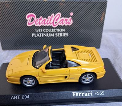 Ferrari F 355 ts - 1994, gelb, Detail Cars