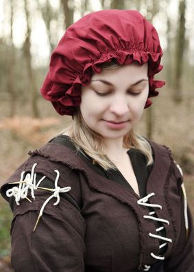 Mittelalterhaube für Damen, natur